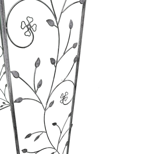 Arco decorativo bianco ossidato in Acciaio cm 135x47 5x230 - NARDI