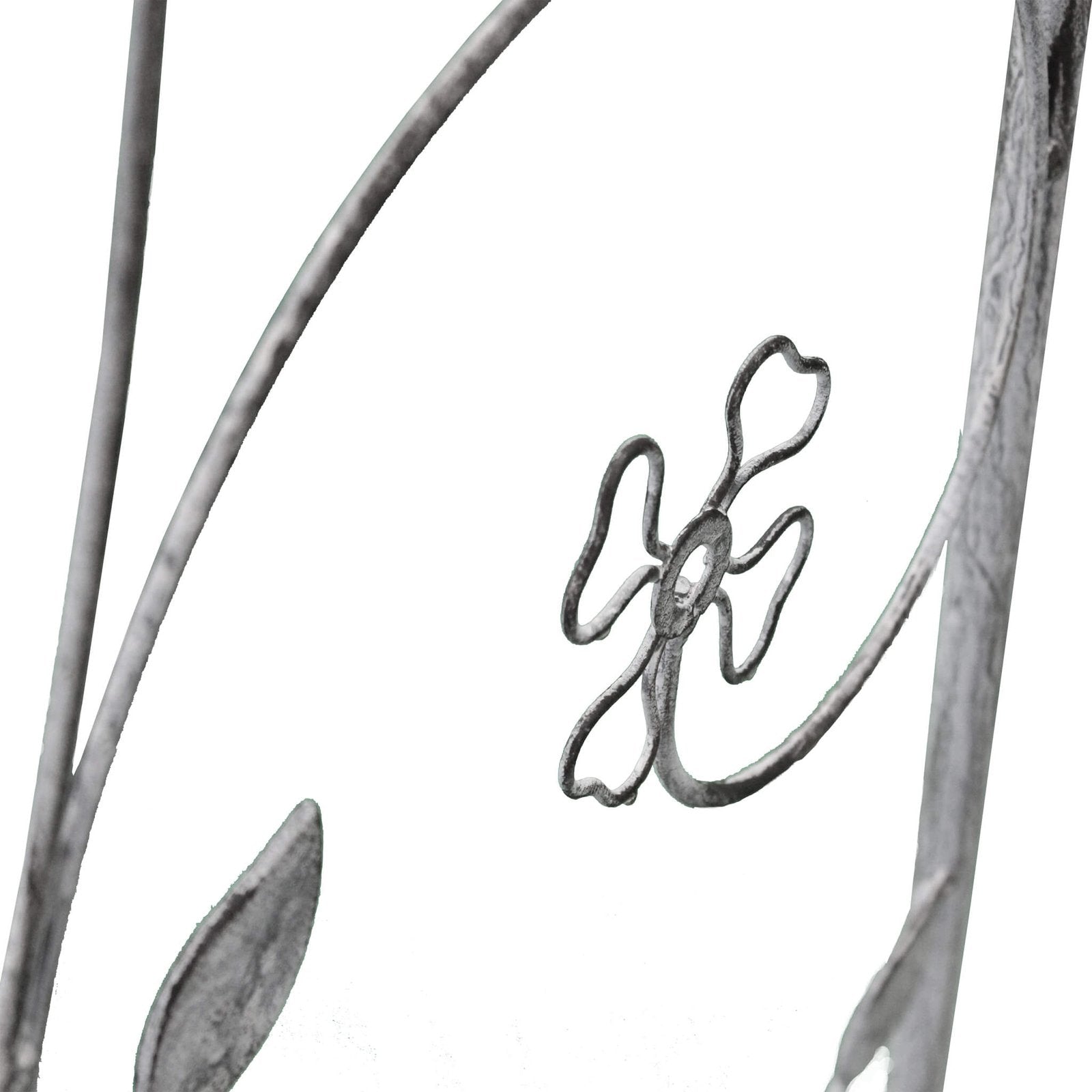 Arco decorativo bianco ossidato in Acciaio cm 135x47 5x230 - NARDI