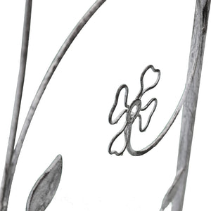 Arco decorativo bianco ossidato in Acciaio cm 135x47 5x230 - NARDI