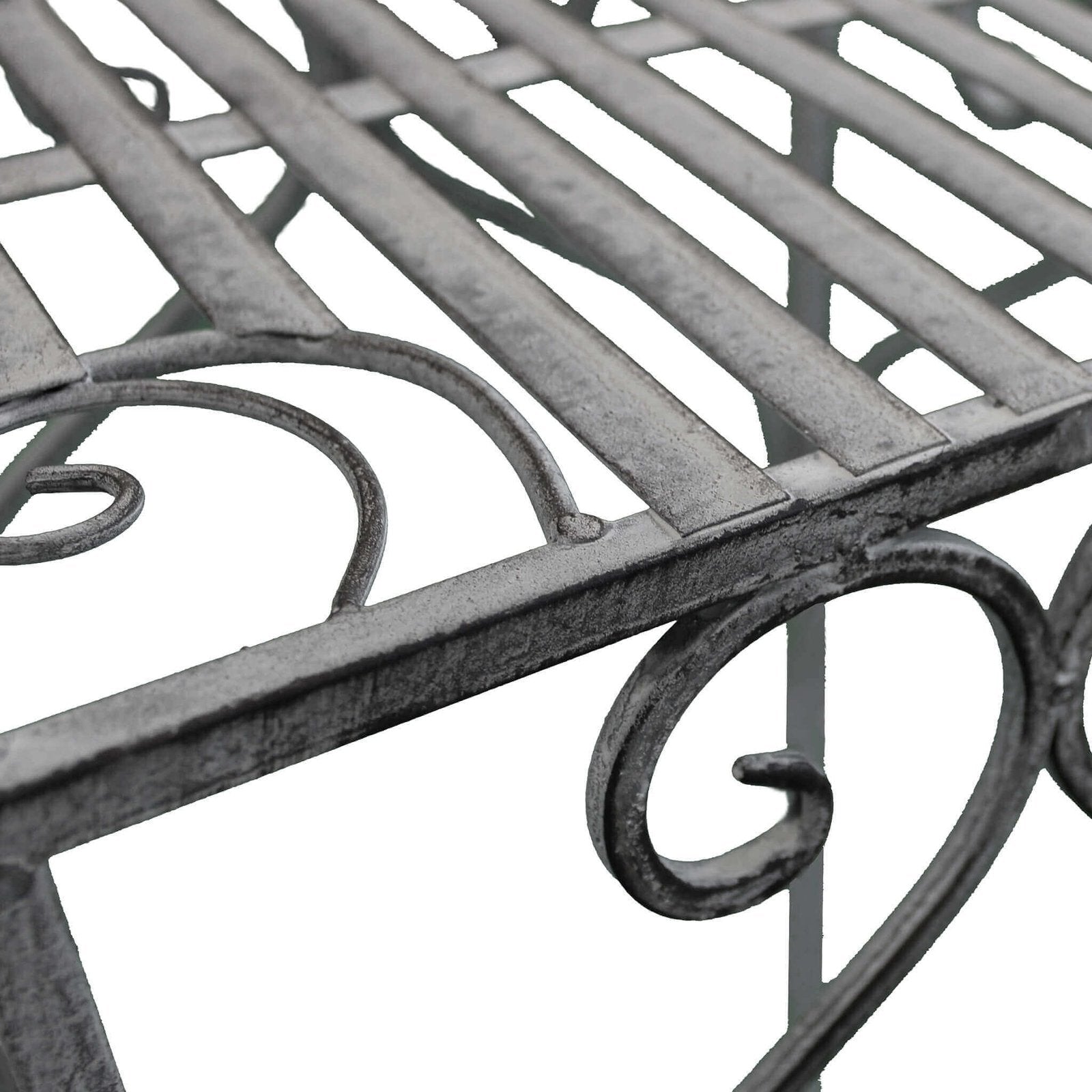 Set di 3 fioriere bianco ossidato in Acciaio cm 30x30x72 - NARDI