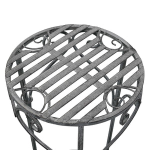 Set di 3 fioriere bianco ossidato in Acciaio cm 32x32x72 - NARDI