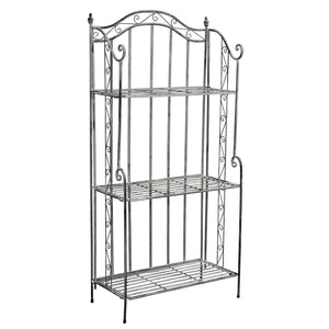 Eatagere bianco ossidato in Acciaio cm 60x32x128 - NARDI