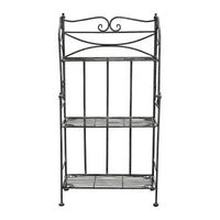 Eatagere 3 piani bianco ossidato in Acciaio cm 61x32x117 - NARDI