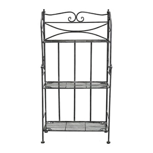 Eatagere 3 piani bianco ossidato in Acciaio cm 61x32x117 - NARDI