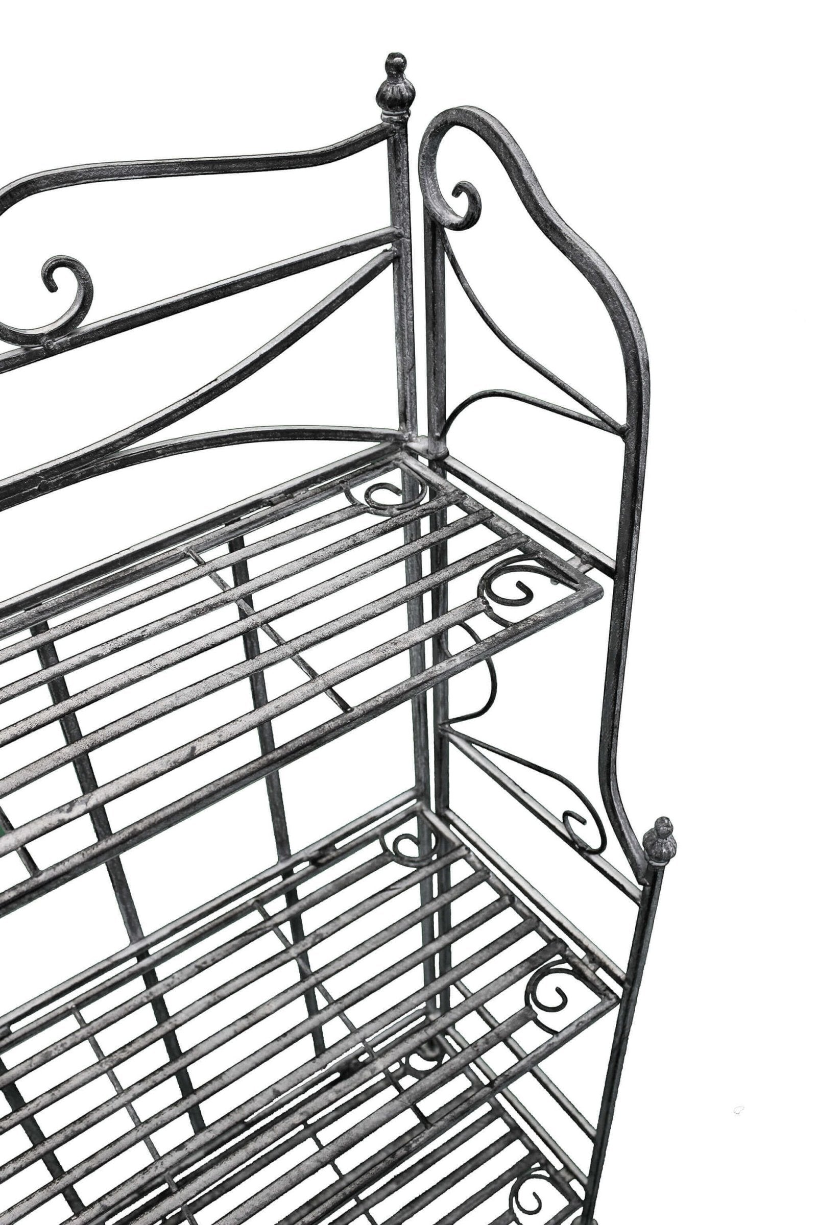 Eatagere 3 piani bianco ossidato in Acciaio cm 61x32x117 - NARDI