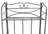 Eatagere 3 piani bianco ossidato in Acciaio cm 61x32x117 - NARDI