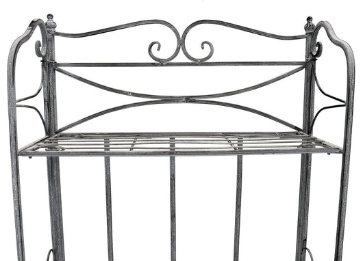 Eatagere 3 piani bianco ossidato in Acciaio cm 61x32x117 - NARDI