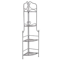 Eatagere 4 piani bianco ossidato in Acciaio cm 49x35x154 - NARDI