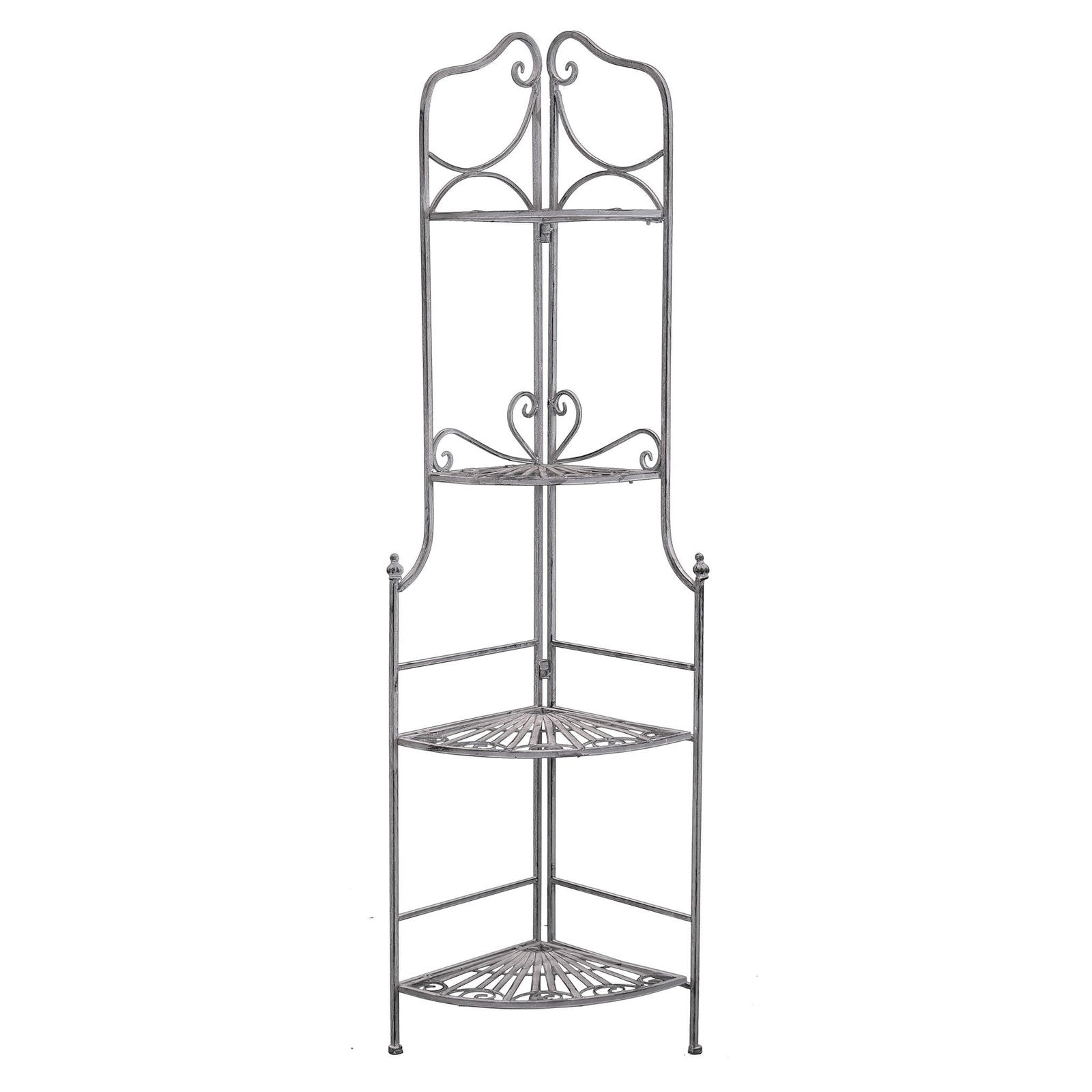 Eatagere 4 piani bianco ossidato in Acciaio cm 49x35x154 - NARDI