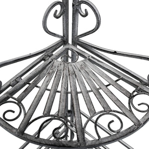 Eatagere 4 piani bianco ossidato in Acciaio cm 49x35x154 - NARDI