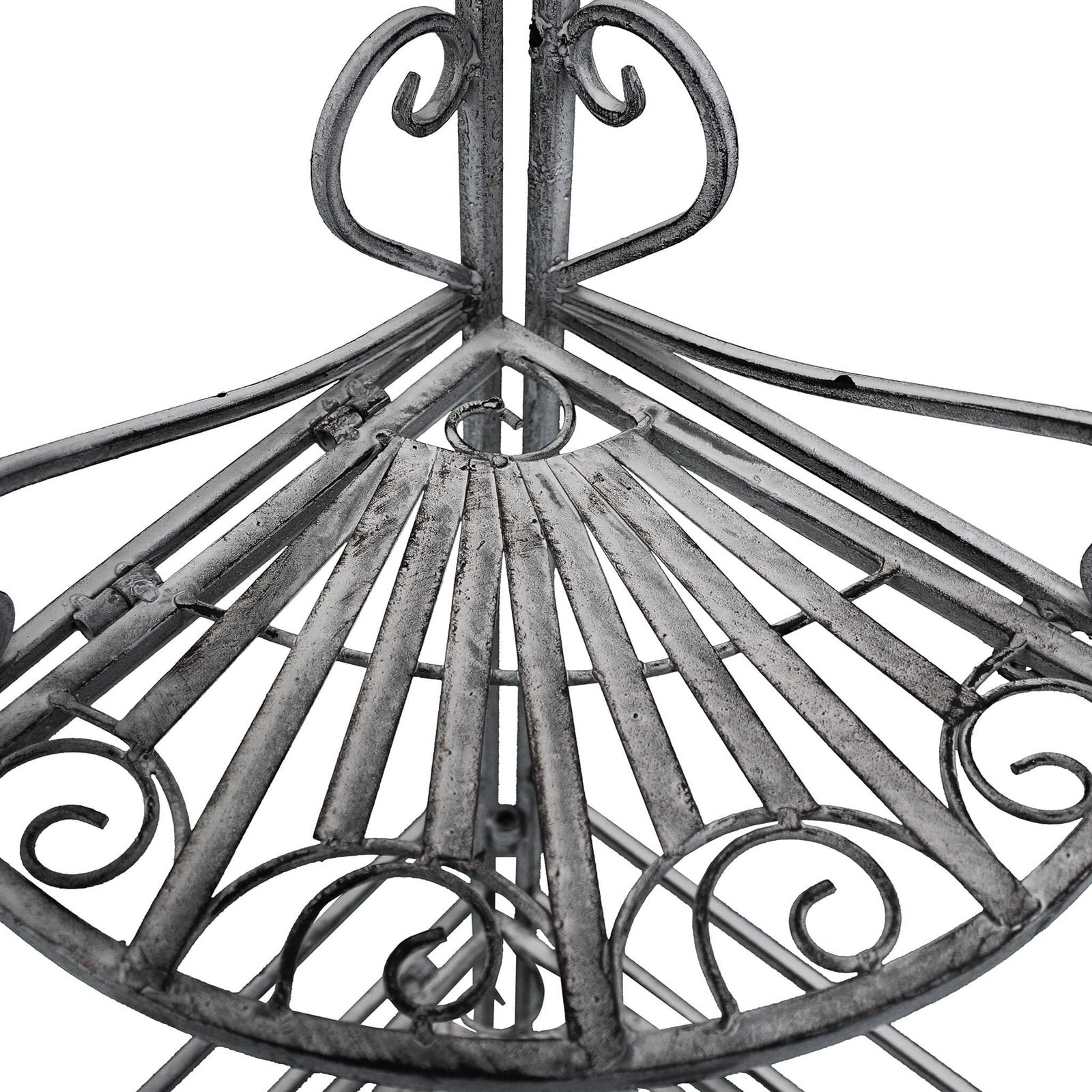 Eatagere 4 piani bianco ossidato in Acciaio cm 49x35x154 - NARDI