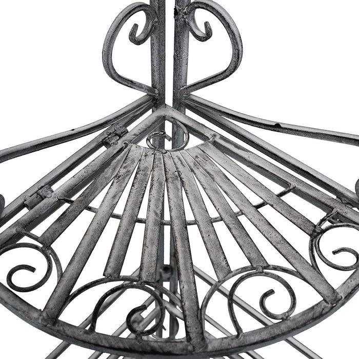 Eatagere 4 piani bianco ossidato in Acciaio cm 49x35x154 - NARDI