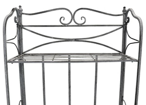 Eatagere 4 piani bianco ossidato in Acciaio cm 61x32x156 - NARDI