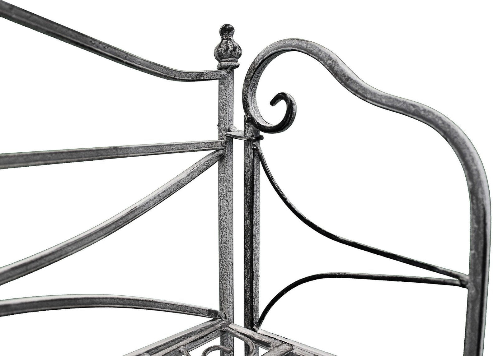 Eatagere 4 piani bianco ossidato in Acciaio cm 61x32x156 - NARDI