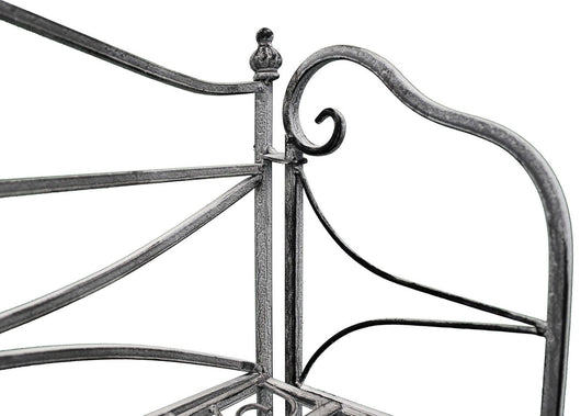 Eatagere 4 piani bianco ossidato in Acciaio cm 61x32x156 - NARDI