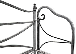 Eatagere 4 piani bianco ossidato in Acciaio cm 61x32x156 - NARDI