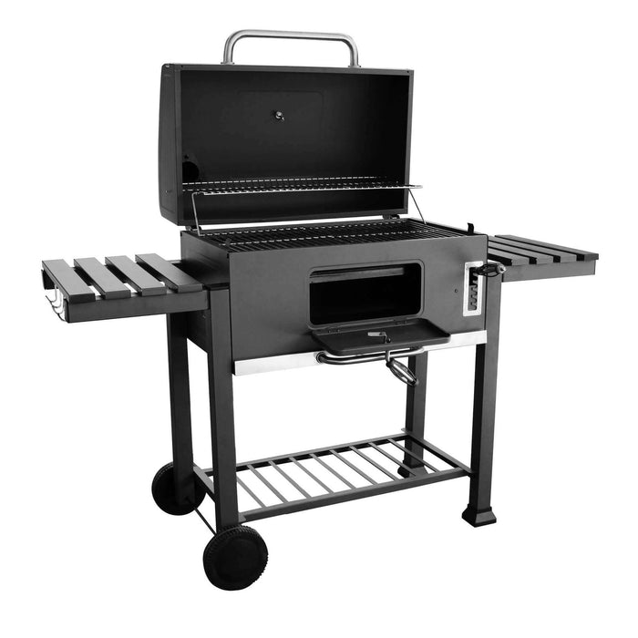 Barbecue a Carbonella XL in Metallo cm 160x65x105 5 - DION