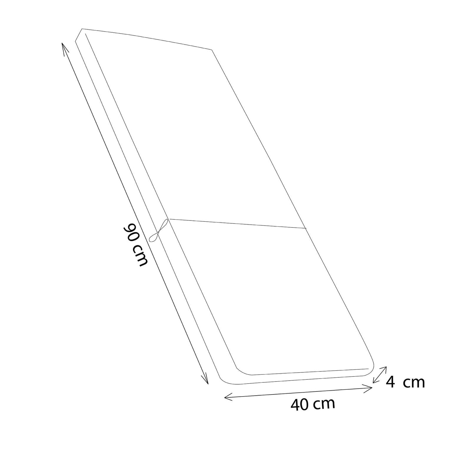 Cuscino da esterno idrorepellente per sedia - MEDIO