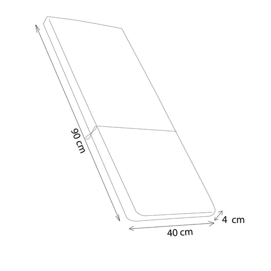 Cuscino da esterno idrorepellente per sedia - MEDIO