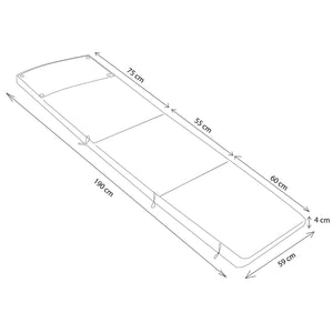 Cuscino da esterno idrorepellente per lettino - LETTINO