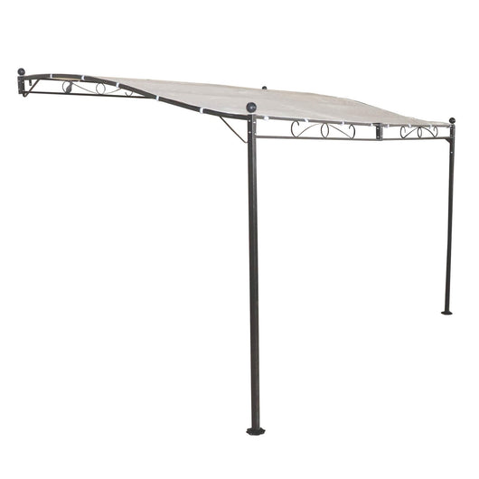 Pergola da Giardino addossata 3 5x2 5 in acciaio poliestere - MERLIN