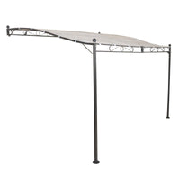 Pergola da Giardino addossata 3 5x2 5 in acciaio poliestere - MERLIN