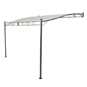 Pergola da Giardino addossata 3 5x2 5 in acciaio poliestere - MERLIN