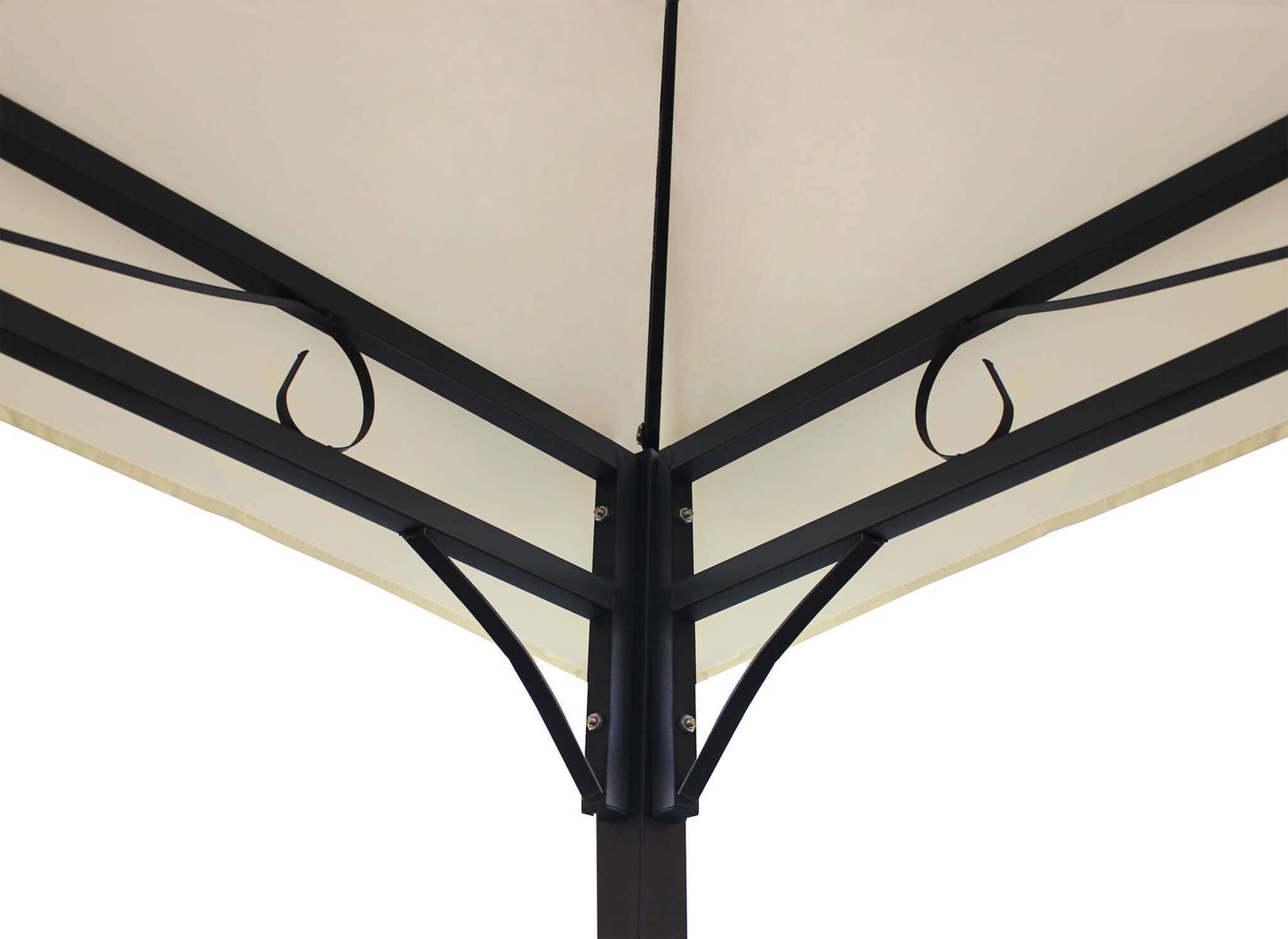 Gazebo da Giardino 3x4 con pareti laterali in acciaio poliestere - LOUIE