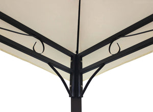 Gazebo da Giardino 3x4 con pareti laterali in acciaio poliestere - LOUIE