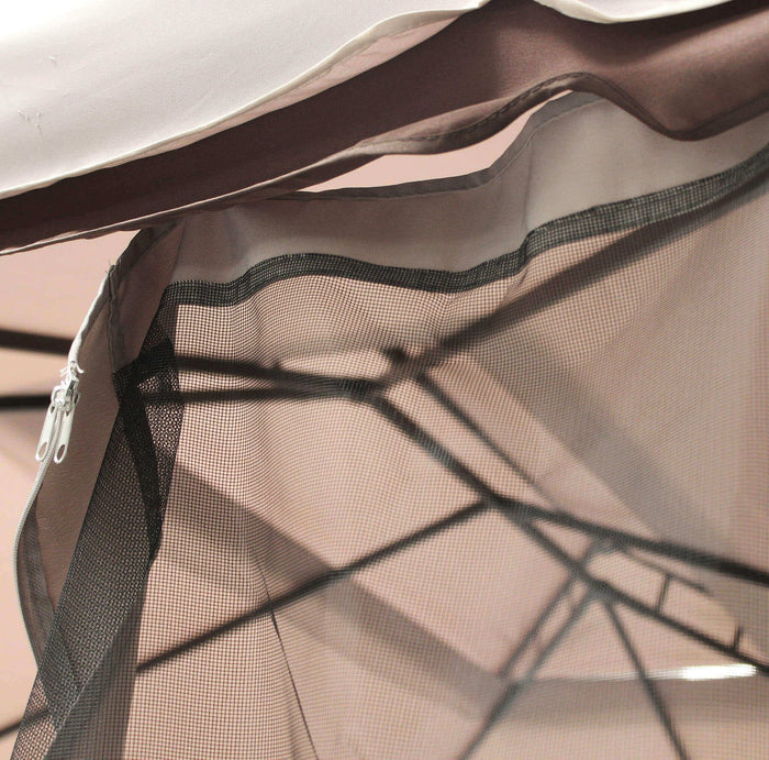 Gazebo da Giardino 3x4 in alluminio poliestere - GRANT