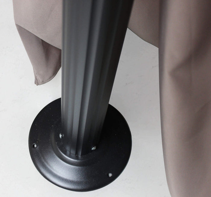 Gazebo da Giardino 3x3 con pareti laterali in alluminio poliestere - GRANT