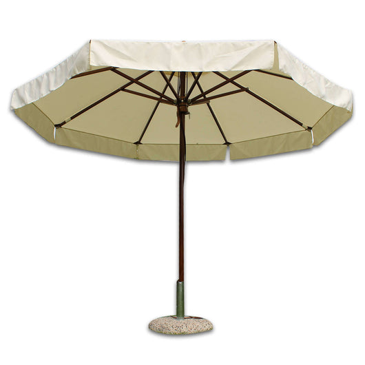 Ombrellone da Giardino Rotondo 3 palo centrale in legno - BRENTA