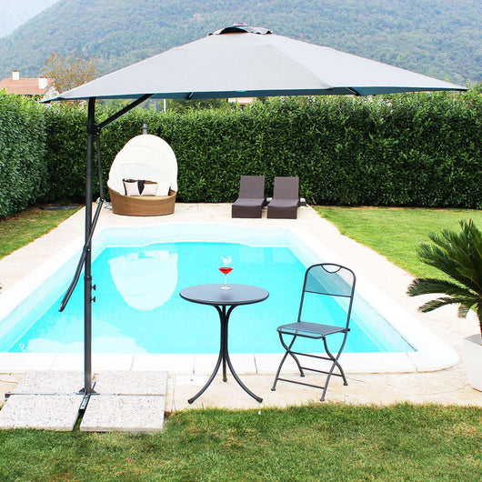 Ombrellone da Giardino decentrato 2x3 in acciaio - MUSON