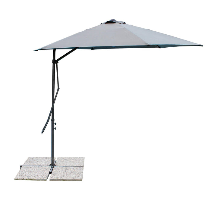 Ombrellone da Giardino decentrato 2 5x2 5 in acciaio - MUSON