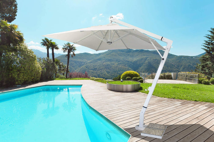 Ombrellone da Giardino decentrato 3x4 in alluminio - BRENTA