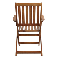 Poltrona da Giardino Pieghevole in Legno Acacia cm 55x57x91 - JIMI