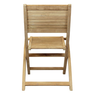 Sedia da Giardino Pieghevole in Legno Teak cm 42x51x85 - THOR
