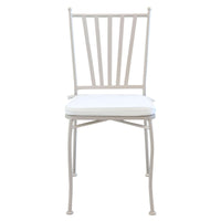 Sedia da Giardino con cuscino in Acciaio cm 41x53x90 - NEVIL