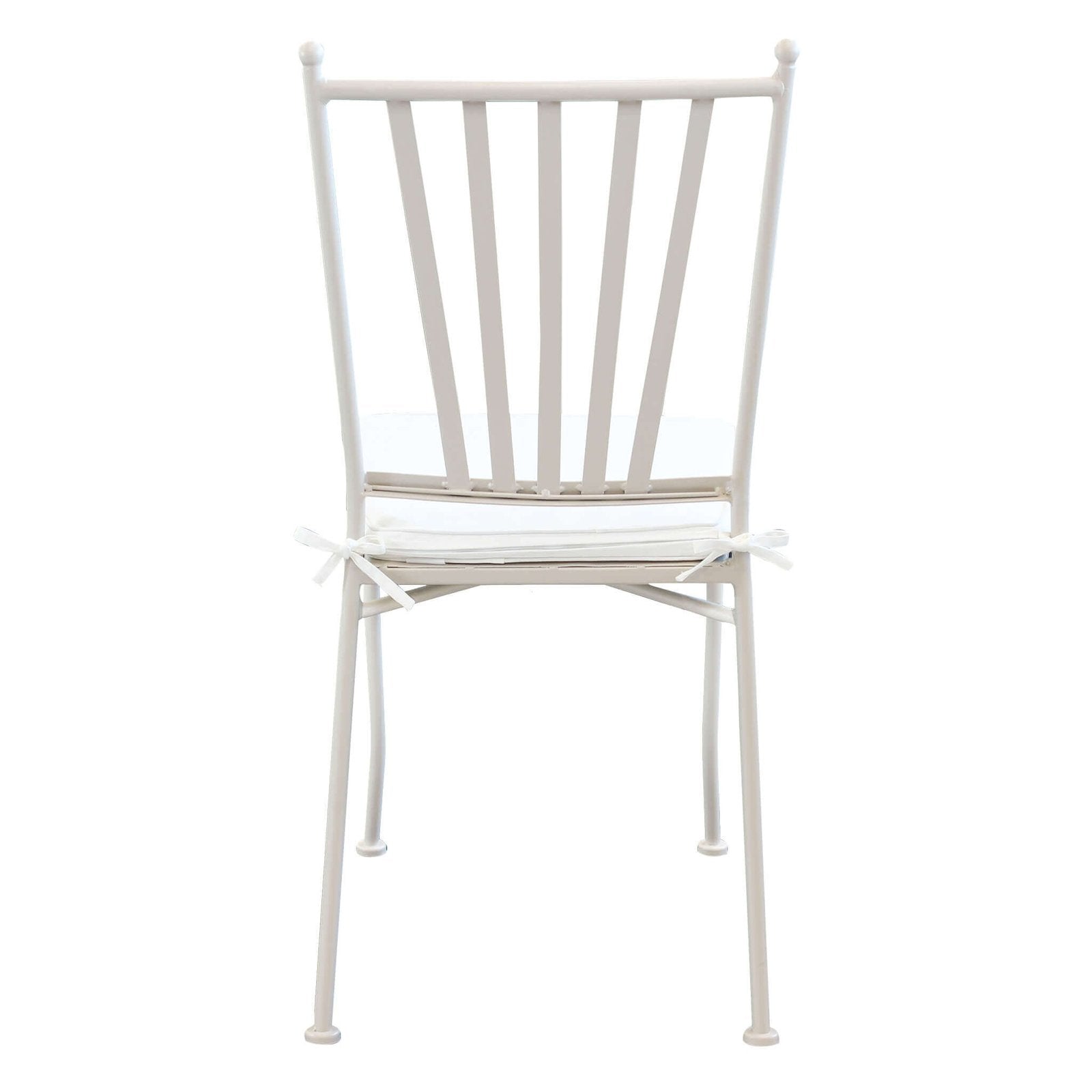 Sedia da Giardino con cuscino in Acciaio cm 41x53x90 - NEVIL