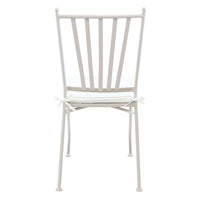 Sedia da Giardino con cuscino in Acciaio cm 41x53x90 - NEVIL