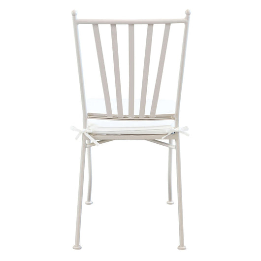 Sedia da Giardino con cuscino in Acciaio cm 41x53x90 - NEVIL