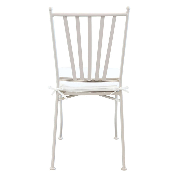 Sedia da Giardino con cuscino in Acciaio cm 41x53x90 - NEVIL