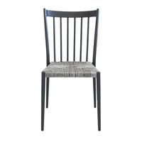 Sedia da Giardino Impilabile in Alluminio Wicker cm 46x57x86 - BURTON