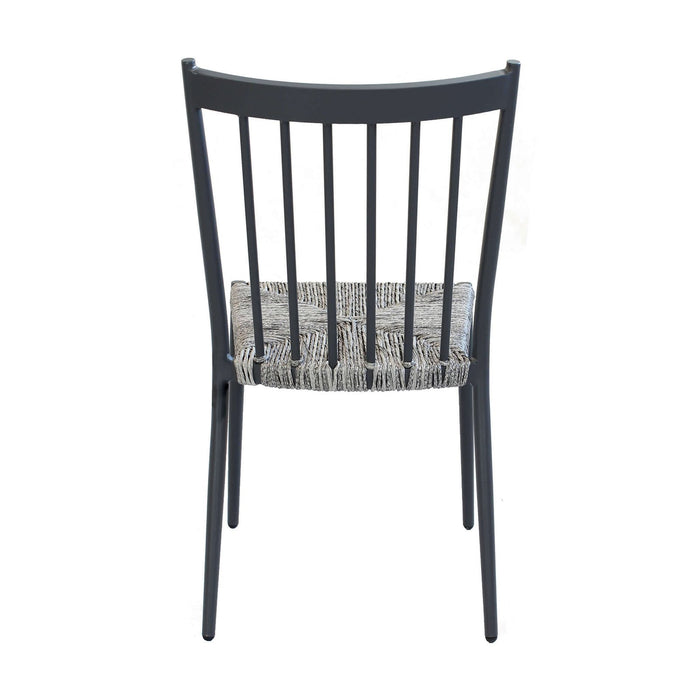 Sedia da Giardino Impilabile in Alluminio Wicker cm 46x57x86 - BURTON