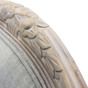 Sedia vintage seduta imbottita in Legno cm 52x49x86 - ROYCE