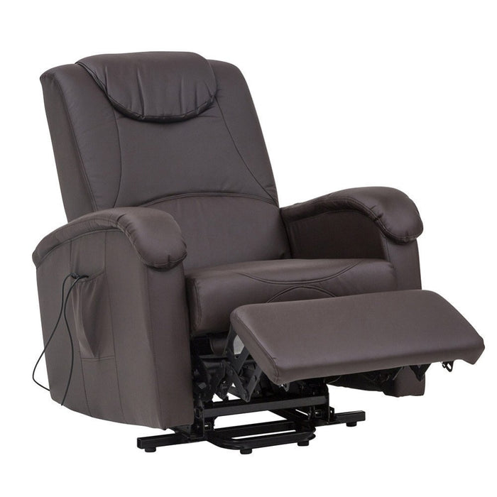 Poltrona massaggiante alzapersona in Ecopelle cm 72x95x106 - PEACE