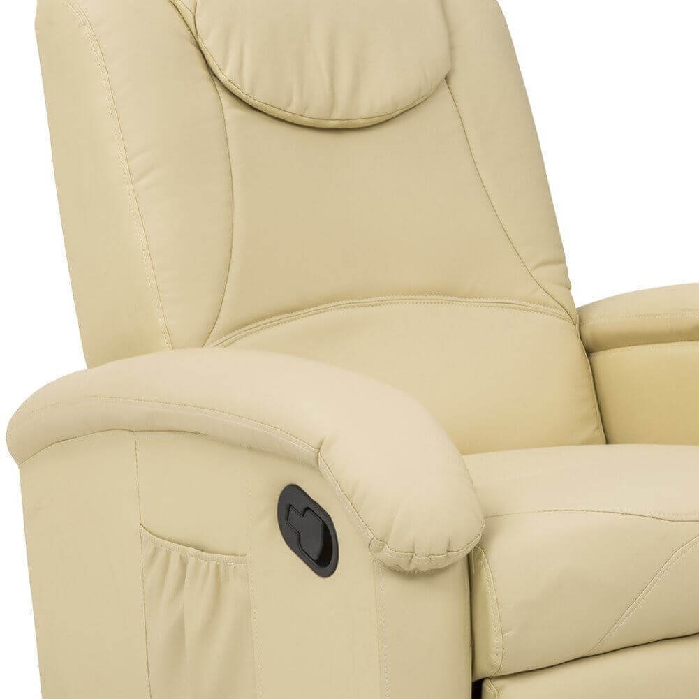 Poltrona reclinabile in Ecopelle cm 75x89x100 - NET