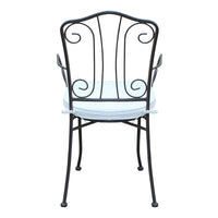 Poltrona da Giardino con cuscino in Acciaio cm 53x55x90 - NEVIL