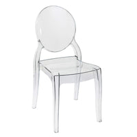 Poltrona Trasparente in Policarbonato cm 50x38x90 - GHOSTY