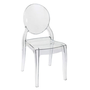 Poltrona Trasparente in Policarbonato cm 50x38x90 - GHOSTY